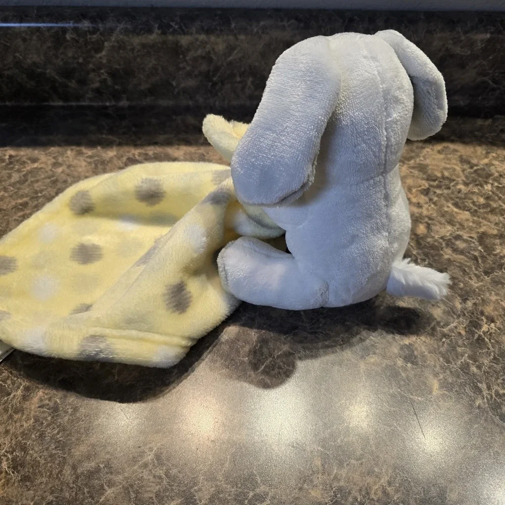 Little Beginnings‎ Puppy Dog Plush White Yellow Gray Baby Security Blanket Lovey
